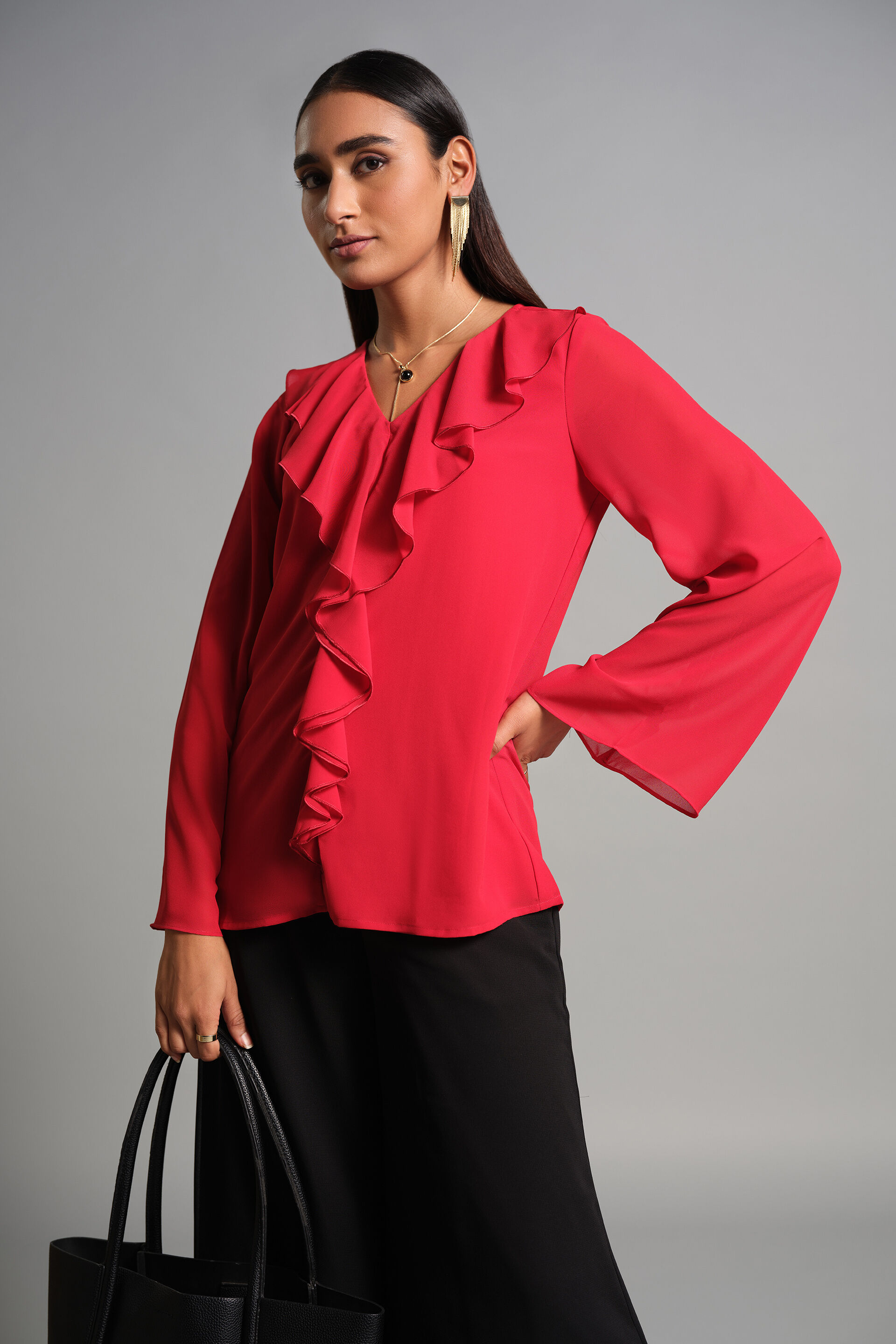 Olesia Red Top, Red, image 1